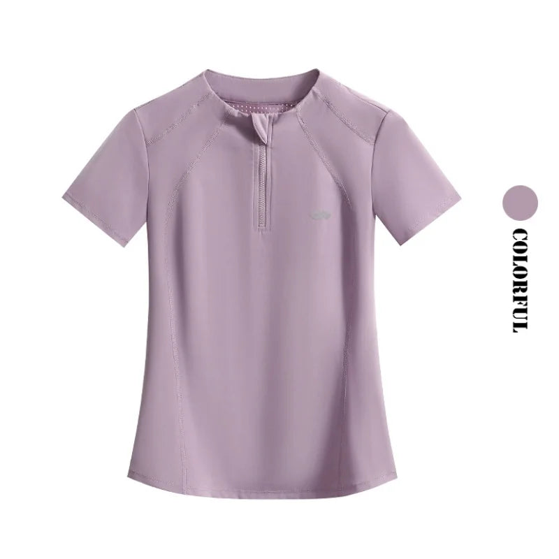 DRUR Golf Wear Women Lightweight Summer Sweatsuit Set Two Pieces Gym Workout Top Shorts Sets Fitness Track Suit Female Yogawear