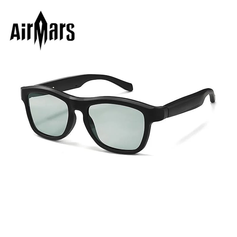 GV09 Airmars Smart Glasses Black blue color Polarized Sunglass Music Assistant Outdoor Sports Smart Sunglasses