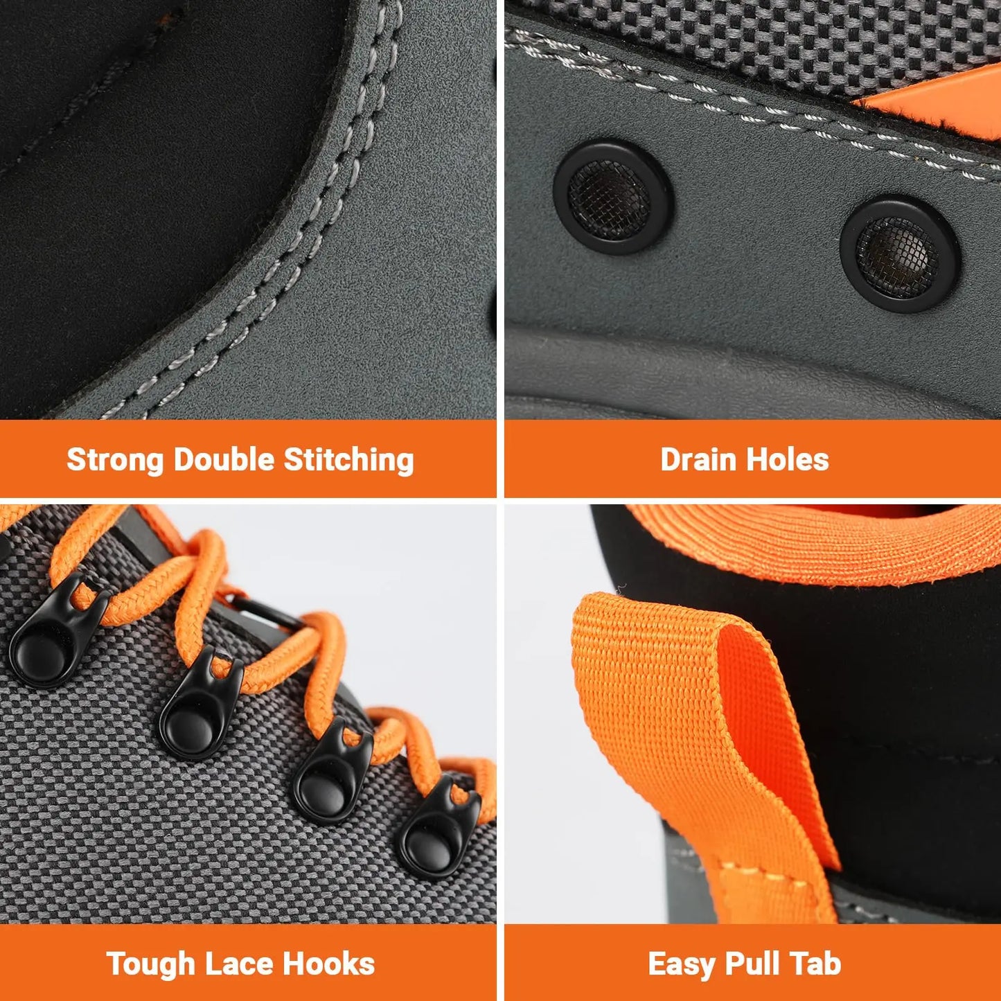 8Fans Wading Boots with Terrain Grip Outsole, Lightweight Wading Shoes,Fishing Boot