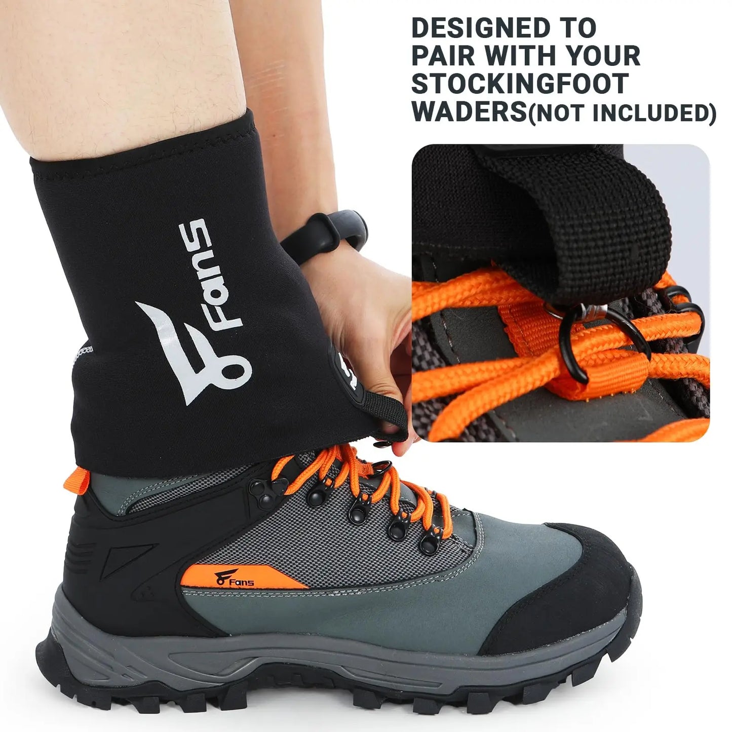 8Fans Wading Boots with Terrain Grip Outsole, Lightweight Wading Shoes,Fishing Boot