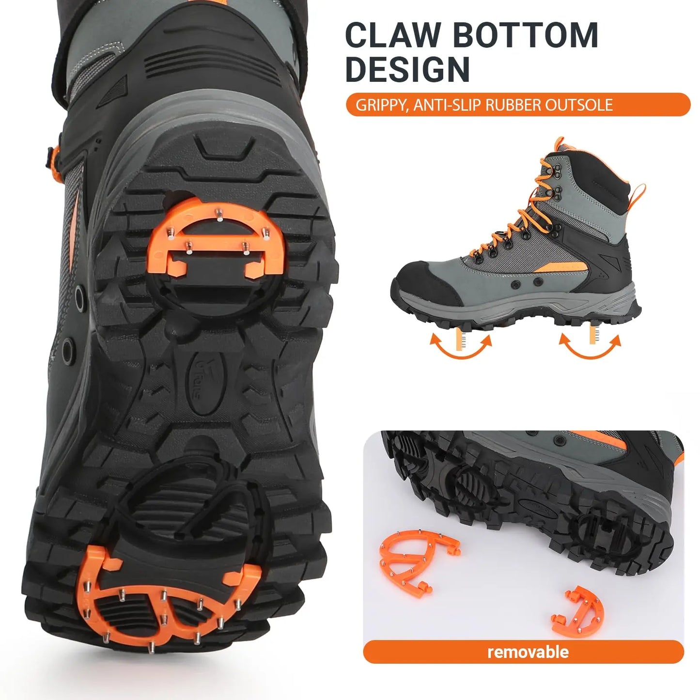 8Fans Wading Boots with Terrain Grip Outsole, Lightweight Wading Shoes,Fishing Boot