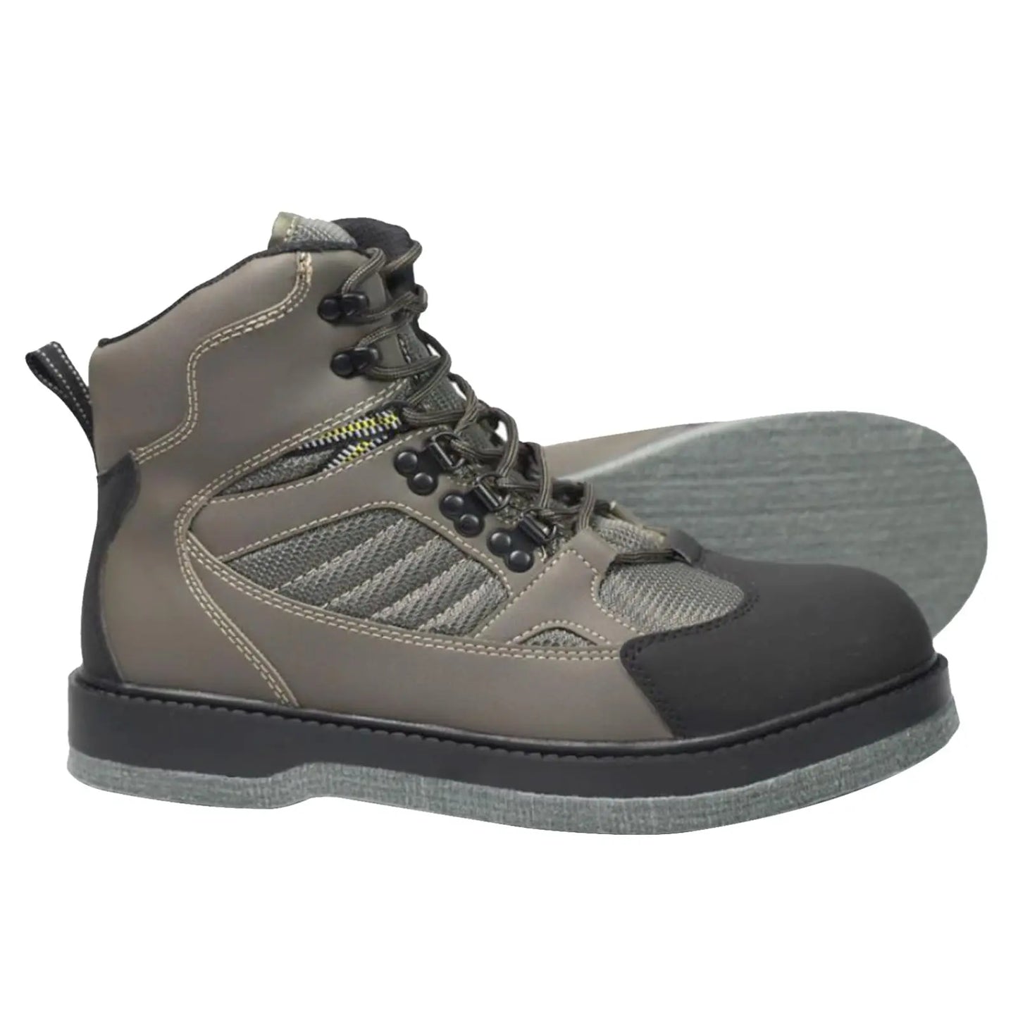 8Fans Felt Sole Wading Boots, Felt Wader Fishing Boots, Non-Slip Felt Bottom Boots for Fly Fishing