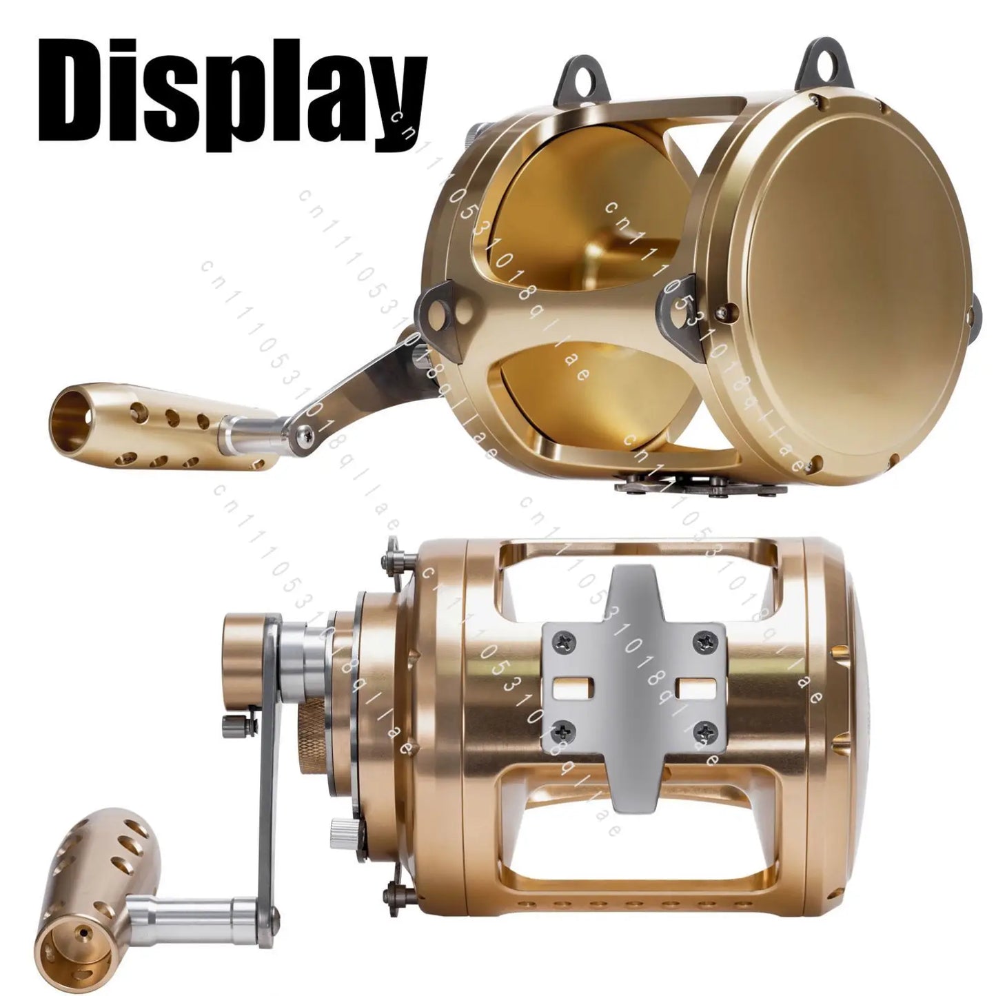 130WOcean Saltwater 2 Speed Tuna Reels Big Game Fishing Reel Pesca Heavy Duty Boat Fishing Trolling Reel