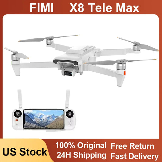 FIMI X8 TELE MAX Drone 4K Professional HDR 48MP 3-Axis Gimbal Camera Drone Professional GPS 20KM RC Quadcopter 2025