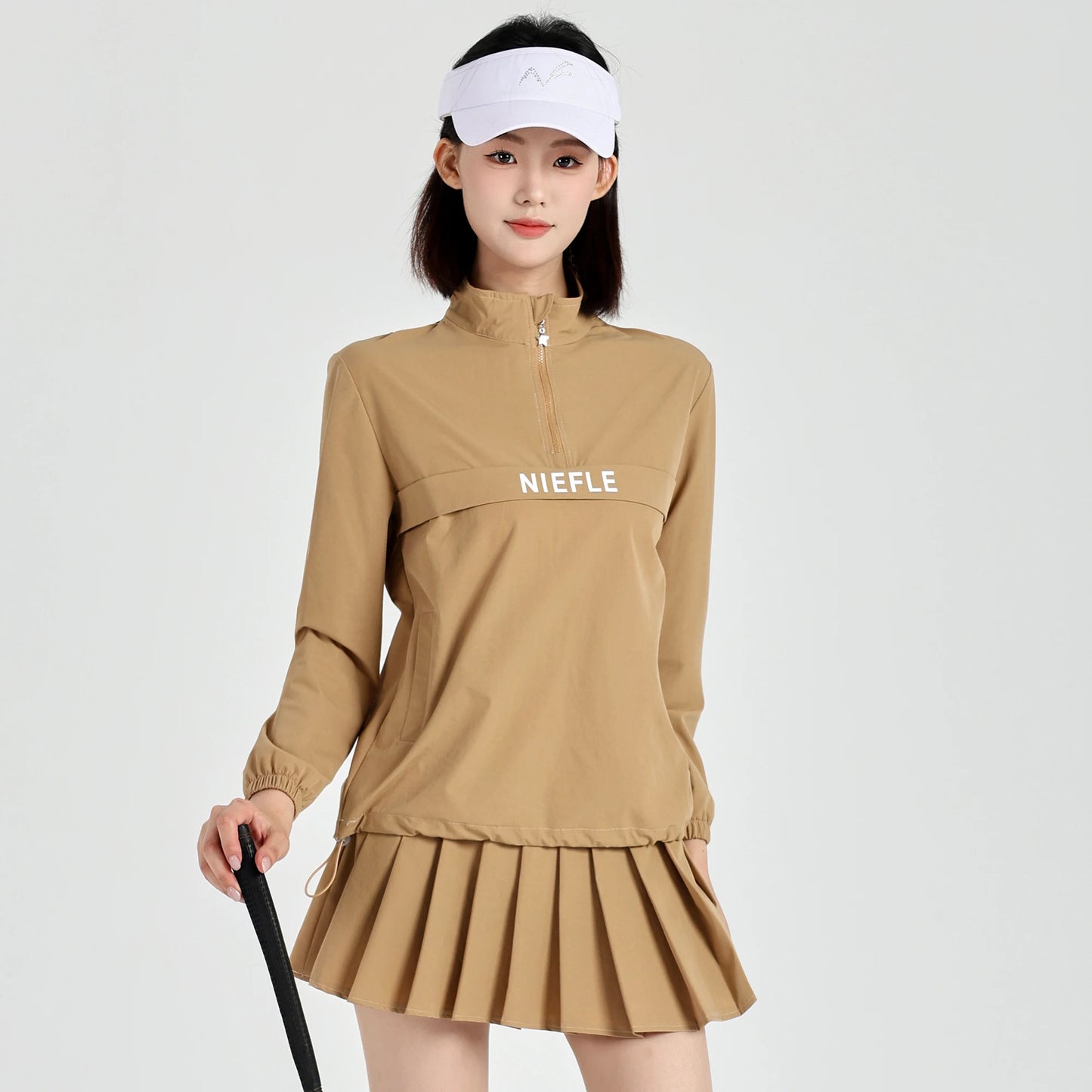Golf Women's Winter New Long Sleeved Jacket Wrinkle Resistant High-quality Fashionable Short Skirt Outdoor Leisure Sports
