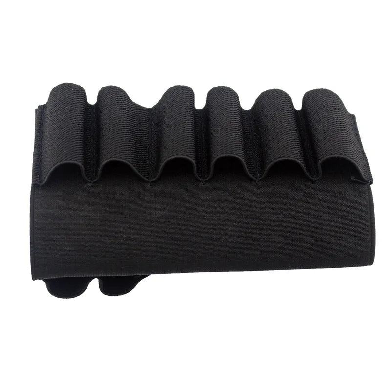 Rifle Buttstock Shell Ammo Holder Tactical Ammo Carrier 5/7/8/9/14 Round Elastic Pouch for Hunting Shooting Use