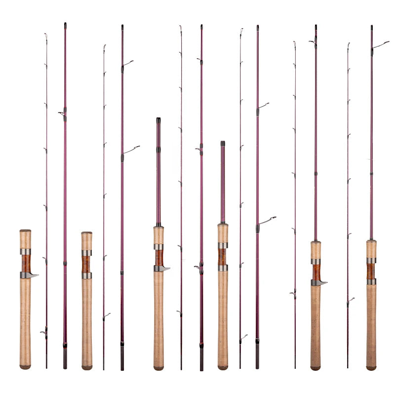 OBSESSION PHANTOM 2 Setions Fresh Water Lake Rock Trout Fishing Rod 1.8m 2.1m 2.25m Solid Tip Spinning Casting Fishing Rod