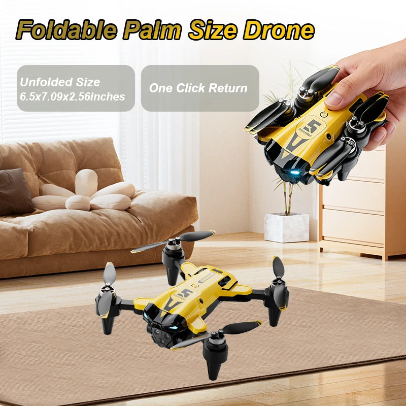HD Aerial Drone 8K Camera Dual Lens Switch Horizontal Vertical Shooting Gesture Photo Video VR Glasses HDR Imaging App Control RC Drone