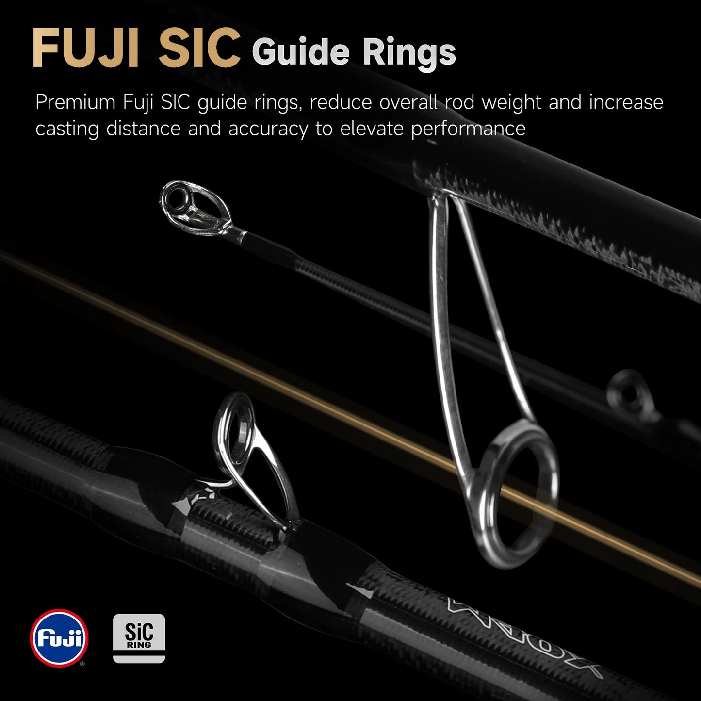 HANDING BONE FALCON Full Carbon Monocoque Handle Fishing Rod Fuji SiC Guide Ring M40X Carbon Fiber Extra Fast Sensitive Rods