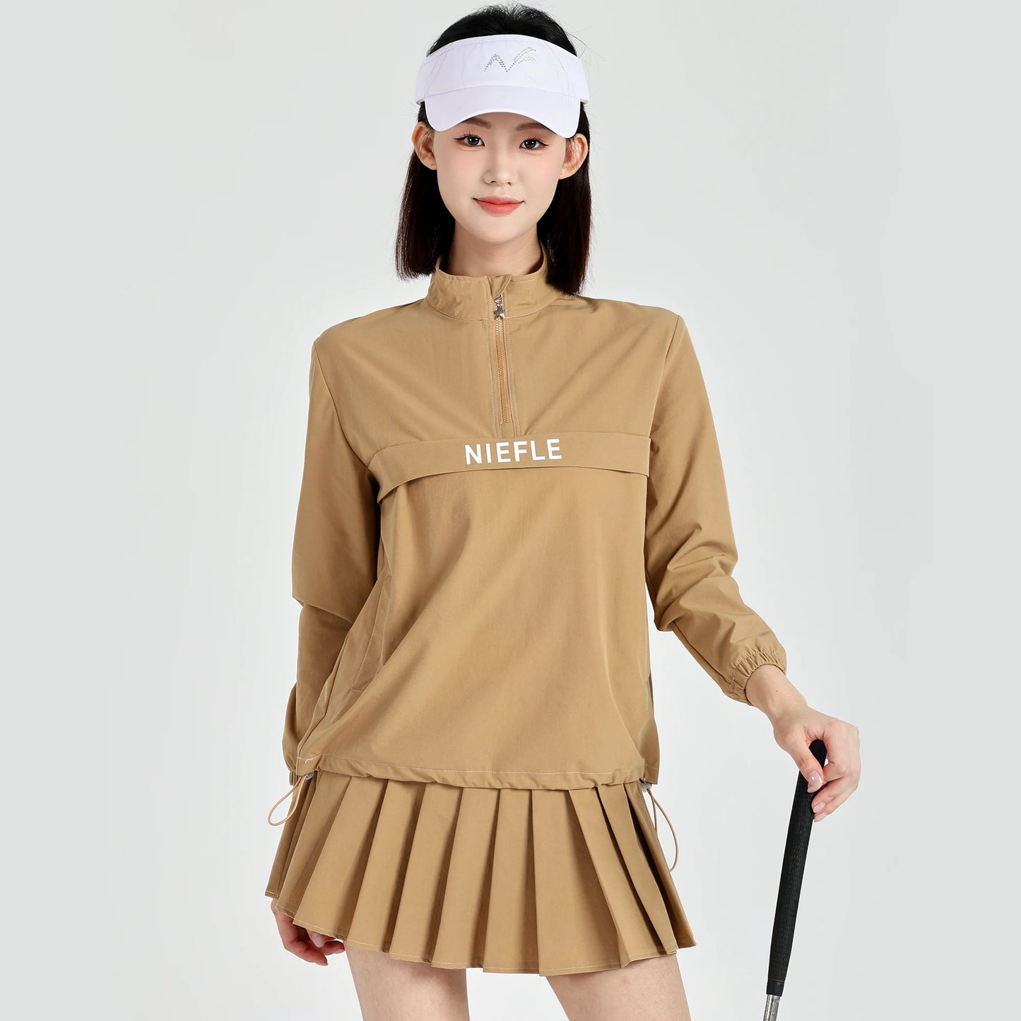 Golf Women's Winter New Long Sleeved Jacket Wrinkle Resistant High-quality Fashionable Short Skirt Outdoor Leisure Sports