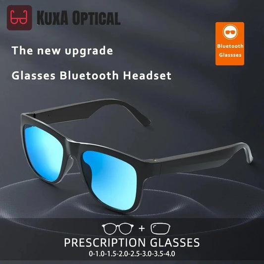 XUKA Wireless Smart Prescription Reading Glasses Men Driving Voice Call Music Play Remote Myopia Hyperopia Polarized Sunglasses