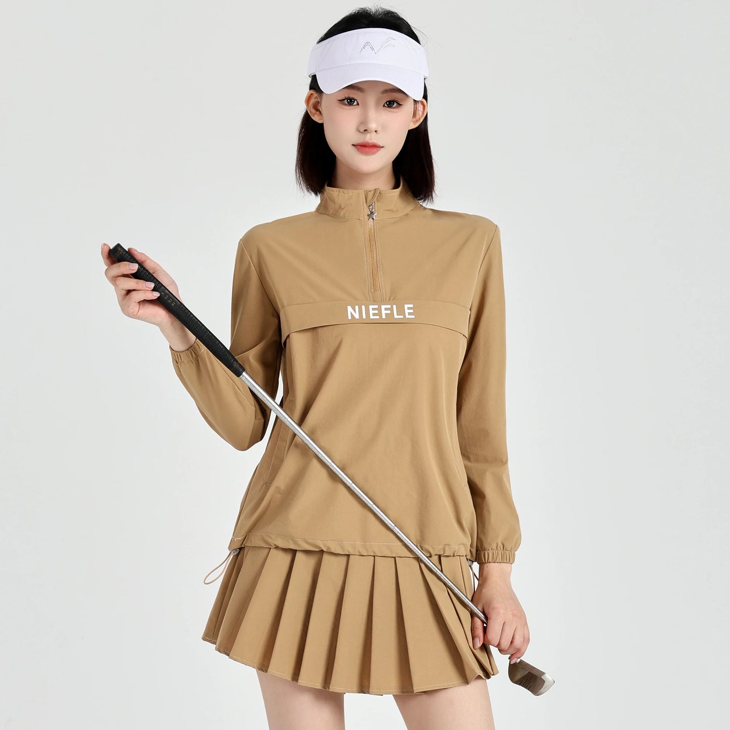 Golf Women's Winter New Long Sleeved Jacket Wrinkle Resistant High-quality Fashionable Short Skirt Outdoor Leisure Sports