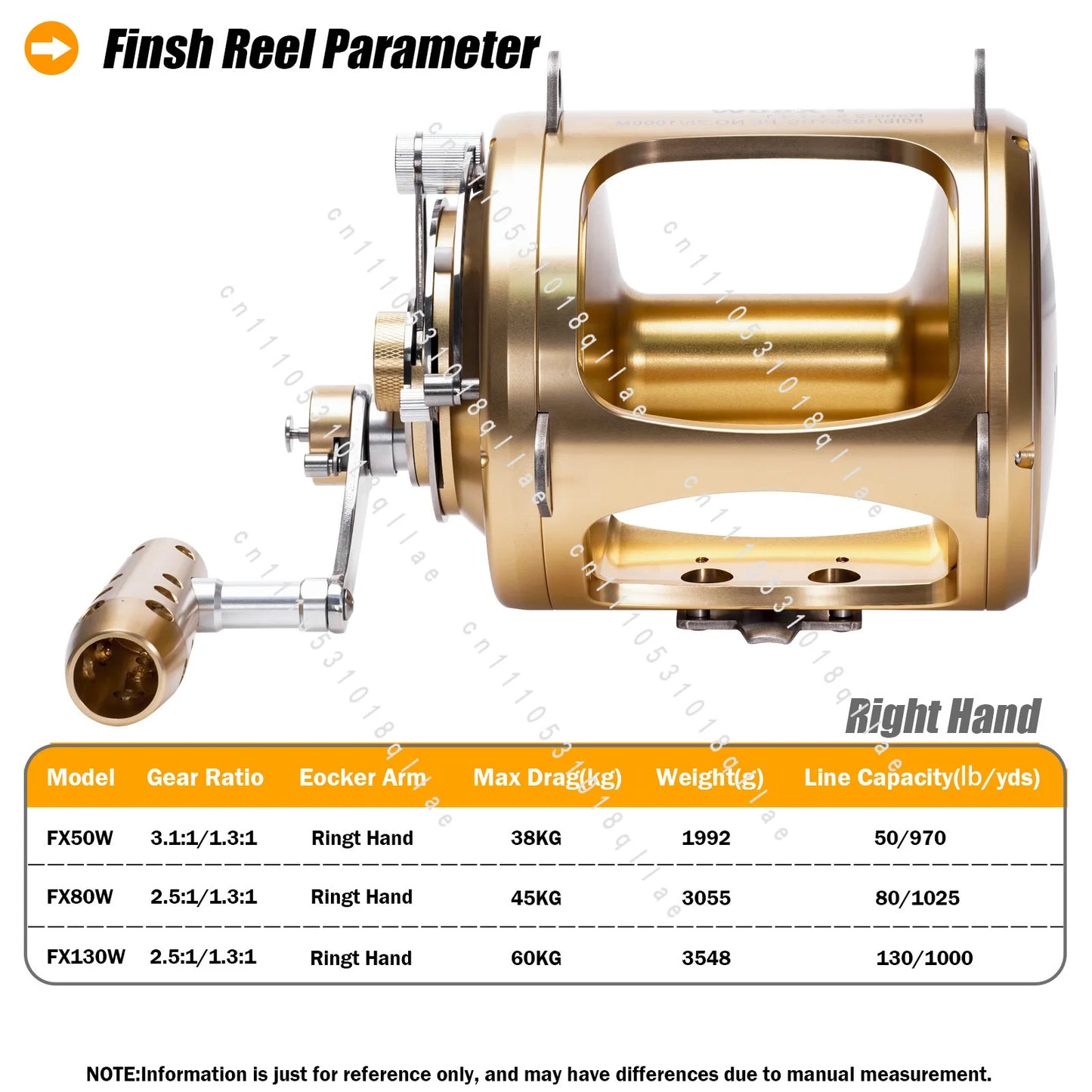 130WOcean Saltwater 2 Speed Tuna Reels Big Game Fishing Reel Pesca Heavy Duty Boat Fishing Trolling Reel
