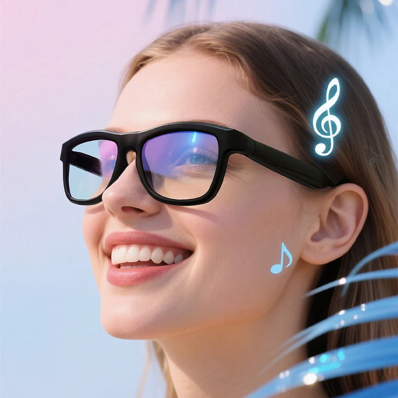 GV09 Airmars Smart Glasses Black blue color Polarized Sunglass Music  Assistant Outdoor Sports Smart Sunglasses