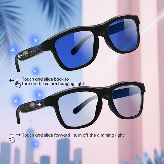 GV09 Airmars Smart Glasses Black blue color Polarized Sunglass Music  Assistant Outdoor Sports Smart Sunglasses