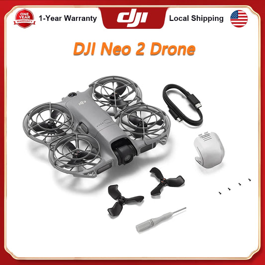 DJI NEO 2 Drones 4K With Camera Palm Takeoff & Landing Gesture Control Smooth Reliable Tracking Lightweight Foldable Mini Neo 2 DJI Drone All-Around Safety & Flexible Flight