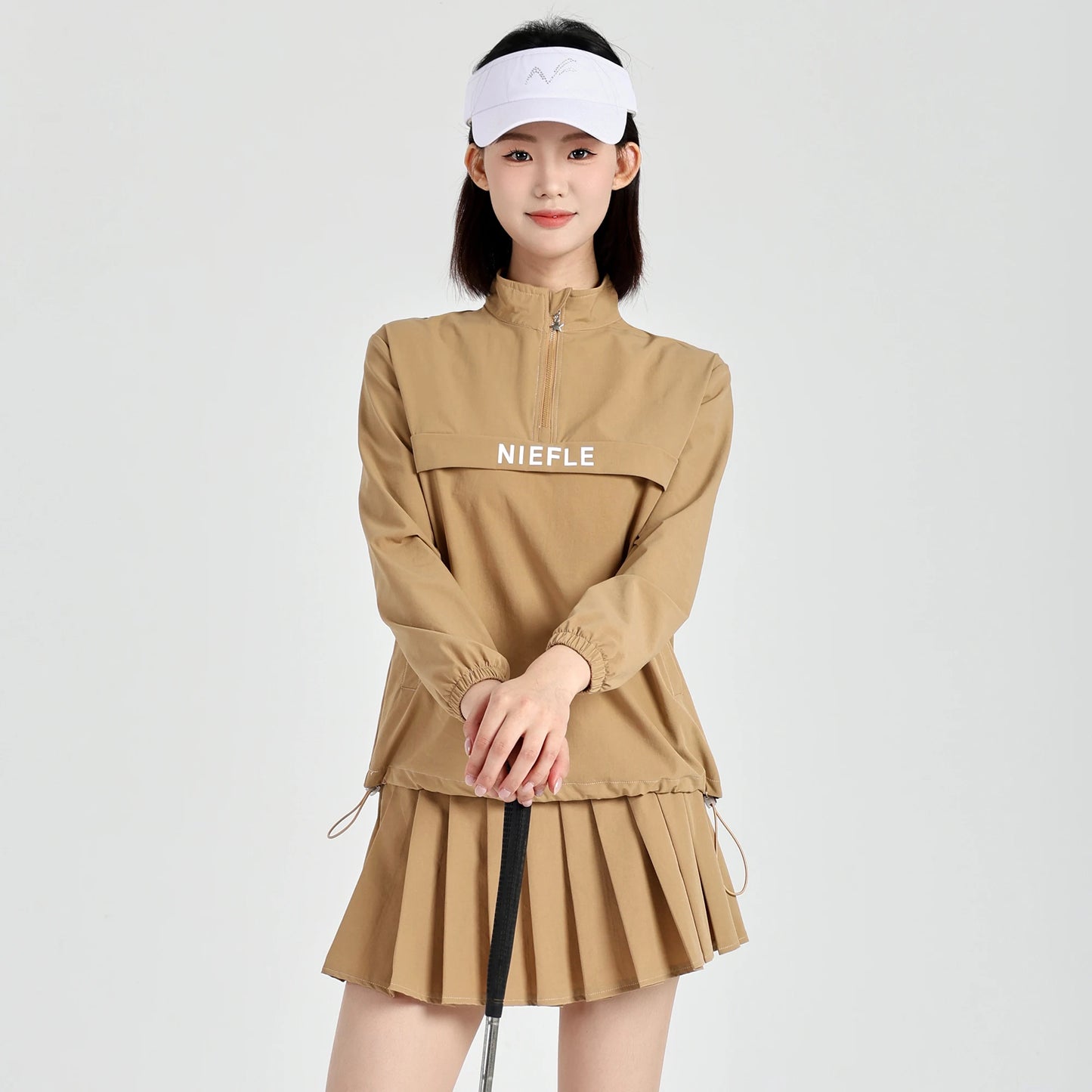 Golf Women's Winter New Long Sleeved Jacket Wrinkle Resistant High-quality Fashionable Short Skirt Outdoor Leisure Sports