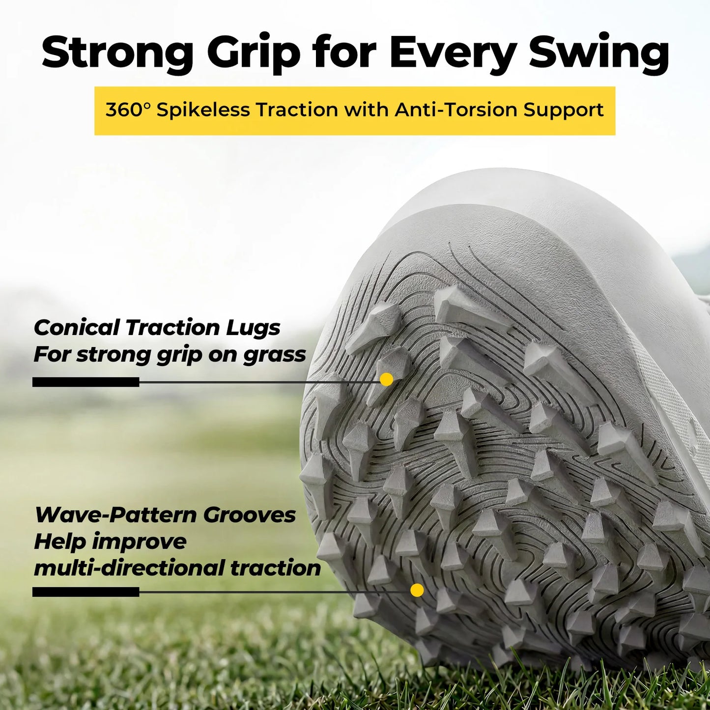 FitVille Men's Golf Shoes Professional Wide Spikeless Golfing Shoes for Men Wear Equipment Sports Sneakers Water Resistant