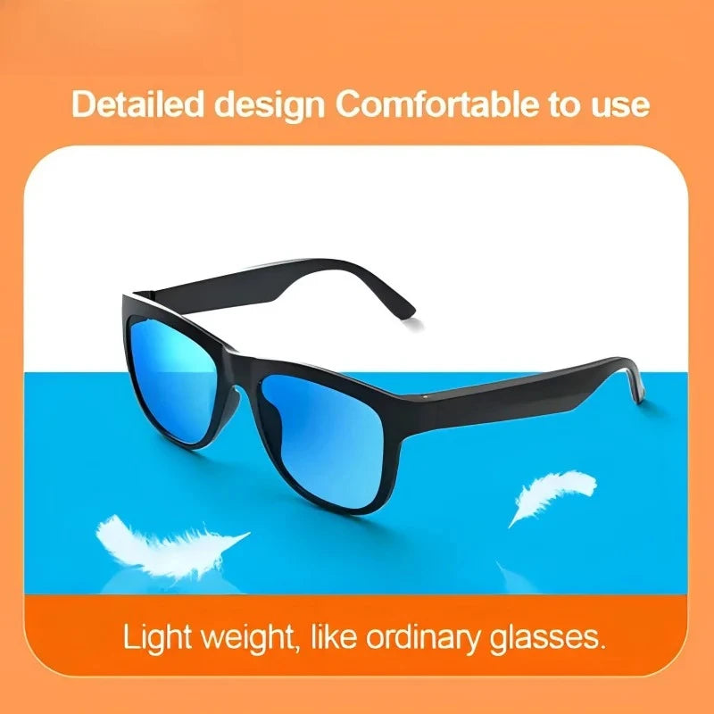 XUKA Wireless Smart Prescription Reading Glasses Men Driving Voice Call Music Play Remote Myopia Hyperopia Polarized Sunglasses
