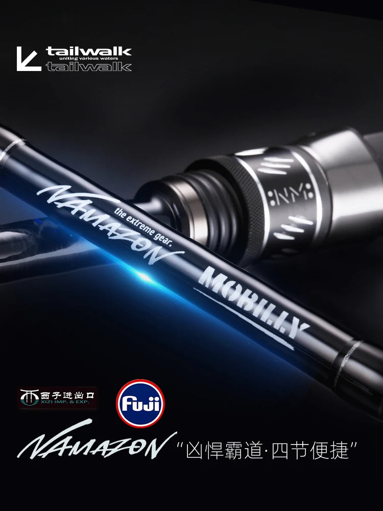 Tailwalk NAMAZON New Spinning Fishing Rod Carbon Lure Portable Multi-Section Large Fish General Purpose Fishing Rod