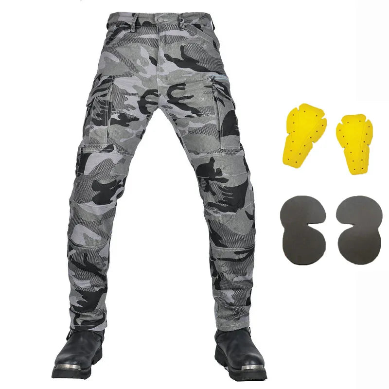 Classic Motorcycle Pants Camo Men's Jeans Motocross Racing Trousers Anti-fall Outdoor Riding Rider Equipment For All seasons