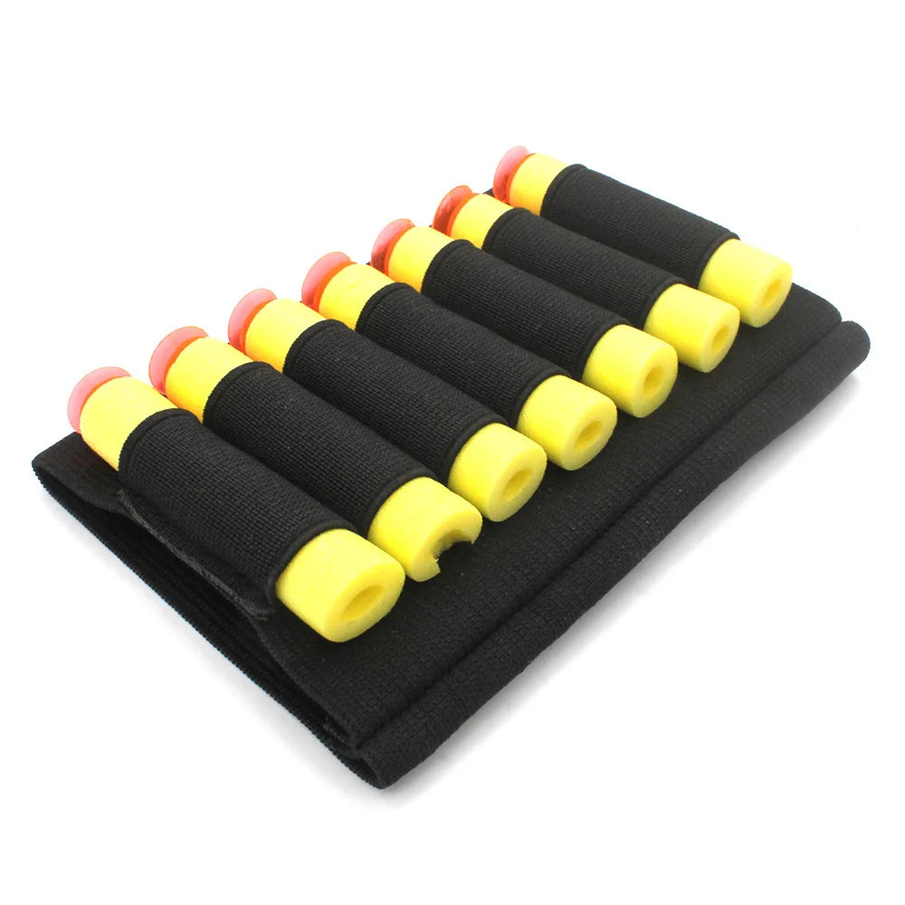 Rifle Buttstock Shell Ammo Holder Tactical Ammo Carrier 5/7/8/9/14 Round Elastic Pouch for Hunting Shooting Use