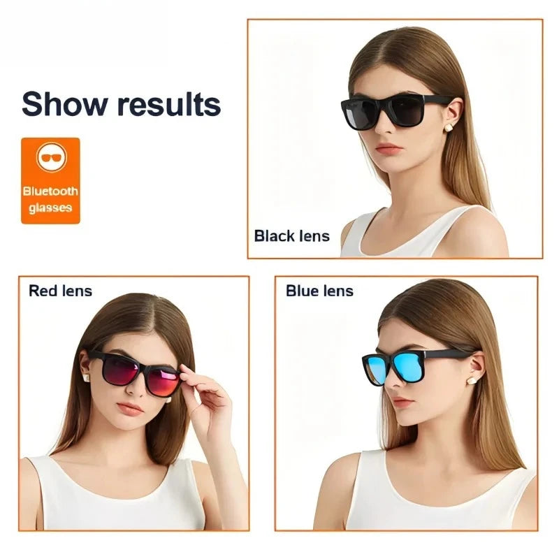 XUKA Wireless Smart Prescription Reading Glasses Men Driving Voice Call Music Play Remote Myopia Hyperopia Polarized Sunglasses